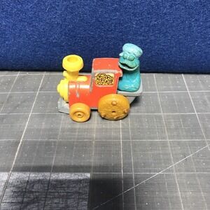 1981 Sesame Street Muppets Inc. Playskool Diecast Cookie Monster Train